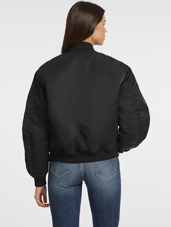 Nylon Bomber Jacket GUESS Canada