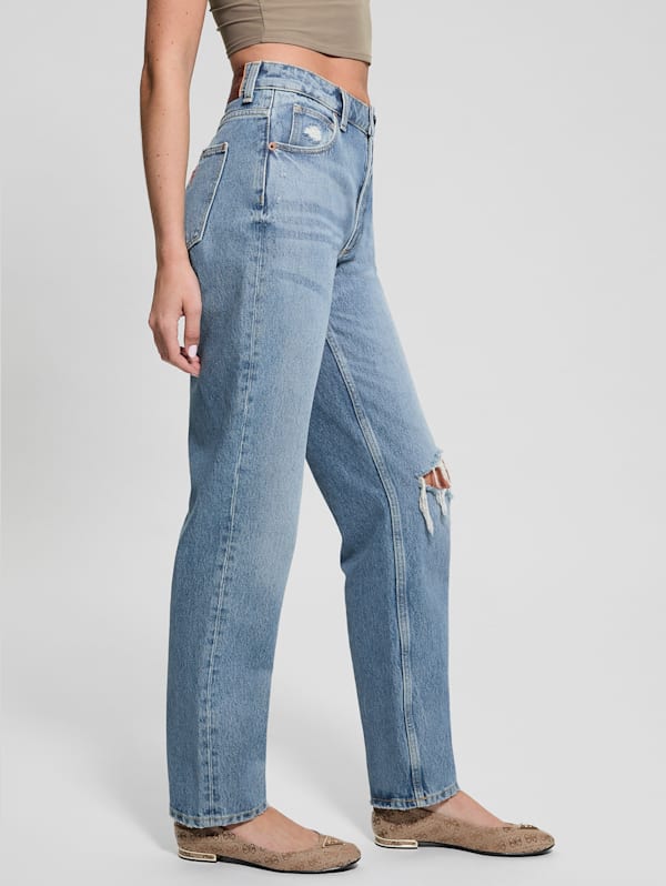 Guess Eco Destroyed Mom Jeans