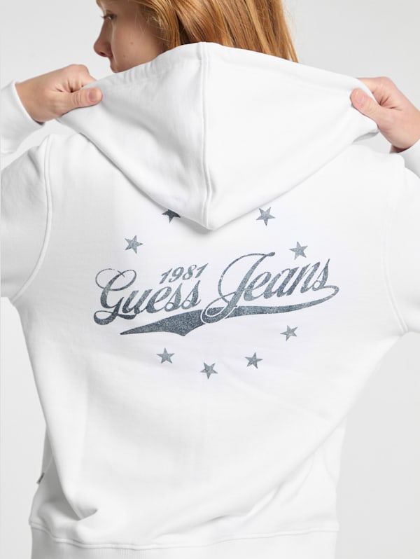 Guess hoodie white top