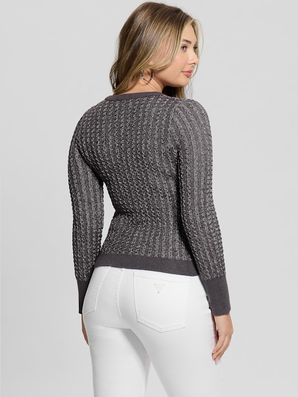Guess sweater grey best sale