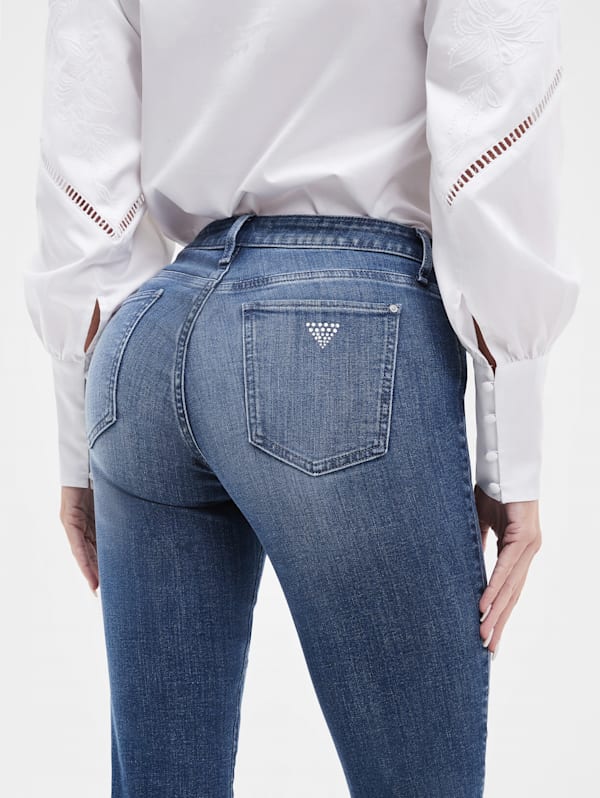 Eco Sexy Curve Mid Rise Skinny Jeans GUESS
