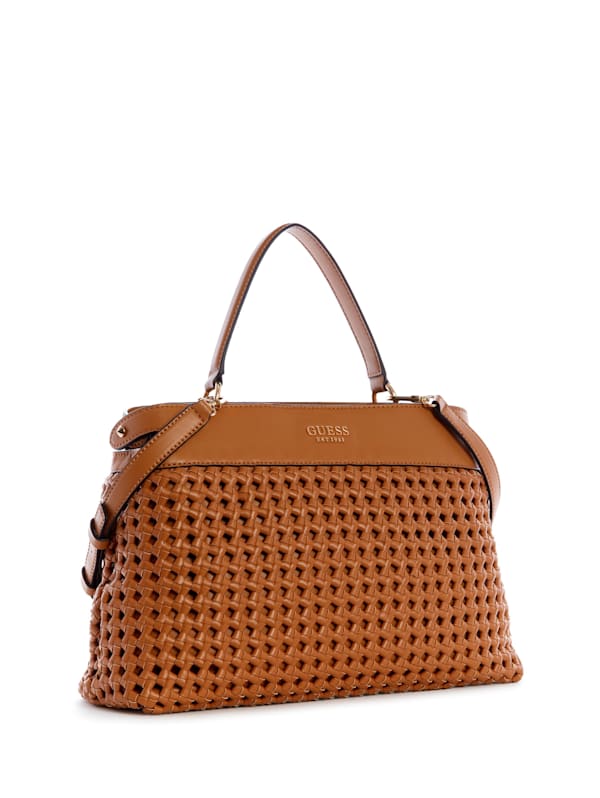 Gramercy large studded logo and leather satchel 2025