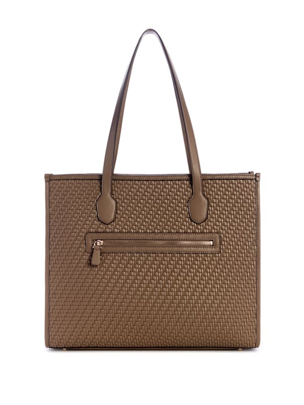 GUESS Silvana Girlfriend Tote Brown One Size