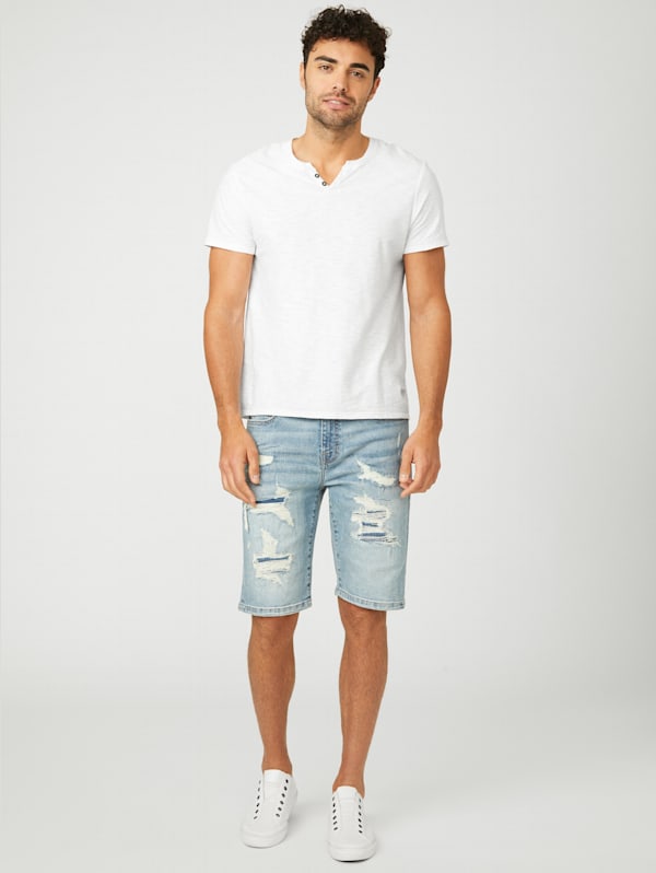 Burton Rip-and-Repair Denim Shorts | GUESS Factory