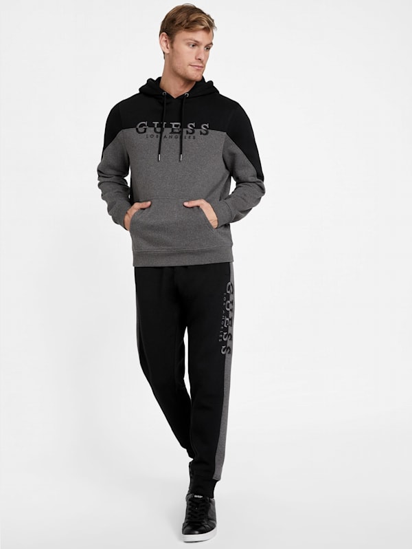 Guess Factory Adley Logo Joggers in Black