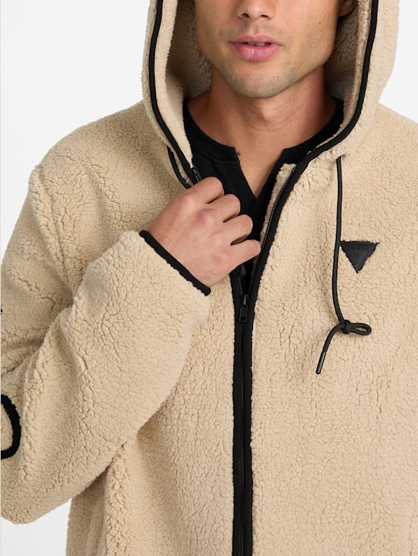 Frisco Sherpa Zip Hoodie GUESS Factory