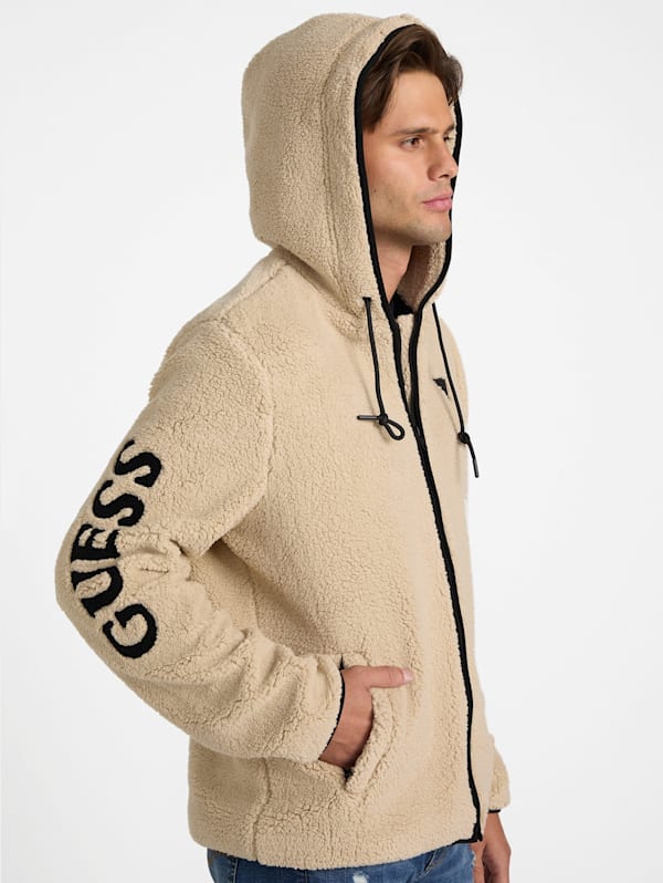 Guess sherpa hoodie outlet