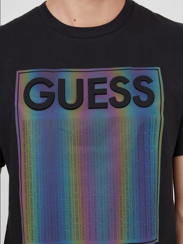 Guess reflective t shirt top