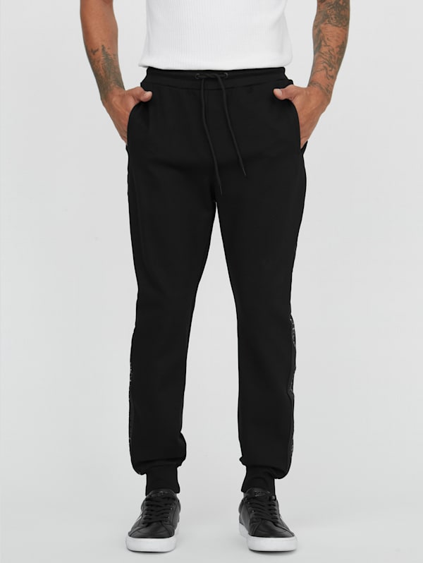 Guess Girls Black Logo Joggers