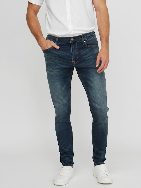 Dark Indigo Super Stretch Slim Leg Jeans