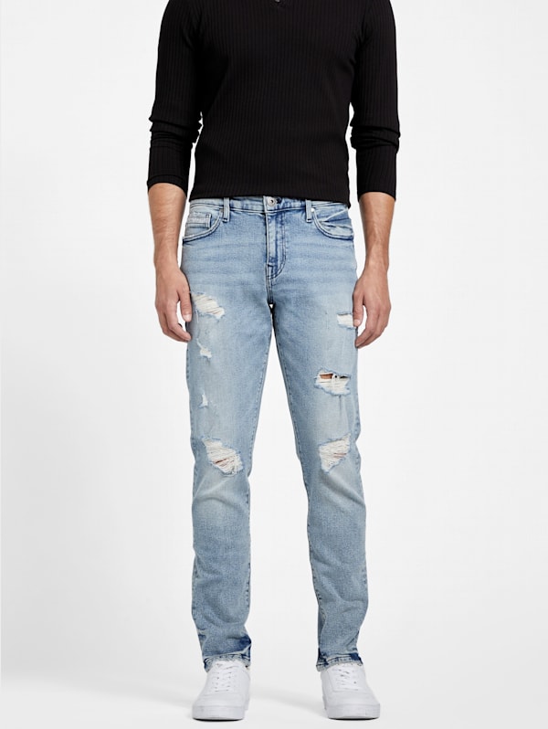 Eco Nico Destroyed Skinny Jeans | GUESS Factory