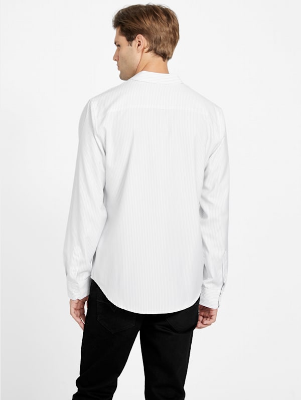 Ebbert Pinstripe Shirt GUESS Factory
