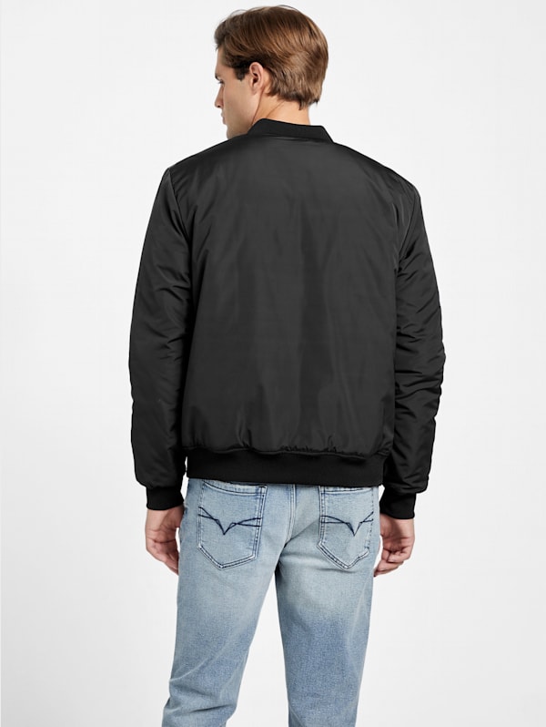Giovano Reversible Nylon Flight Jacket GUESS Factory Ca