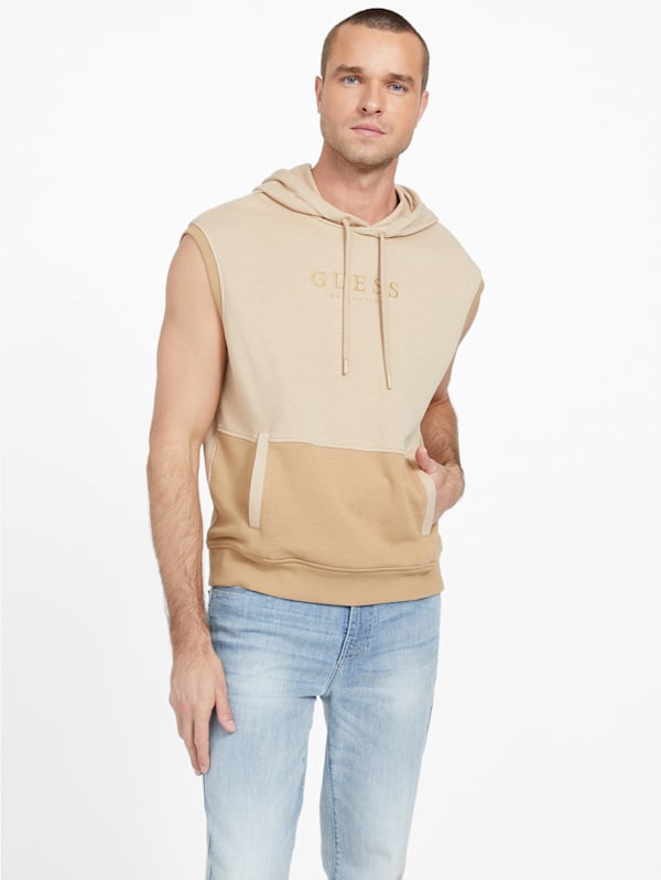 Guess sleeveless hoodie store