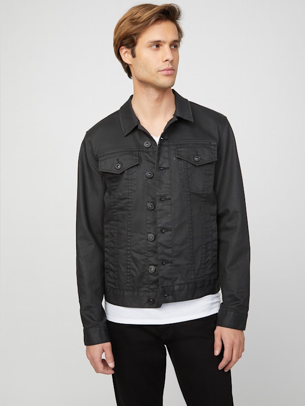 Guess black jean jacket 2025