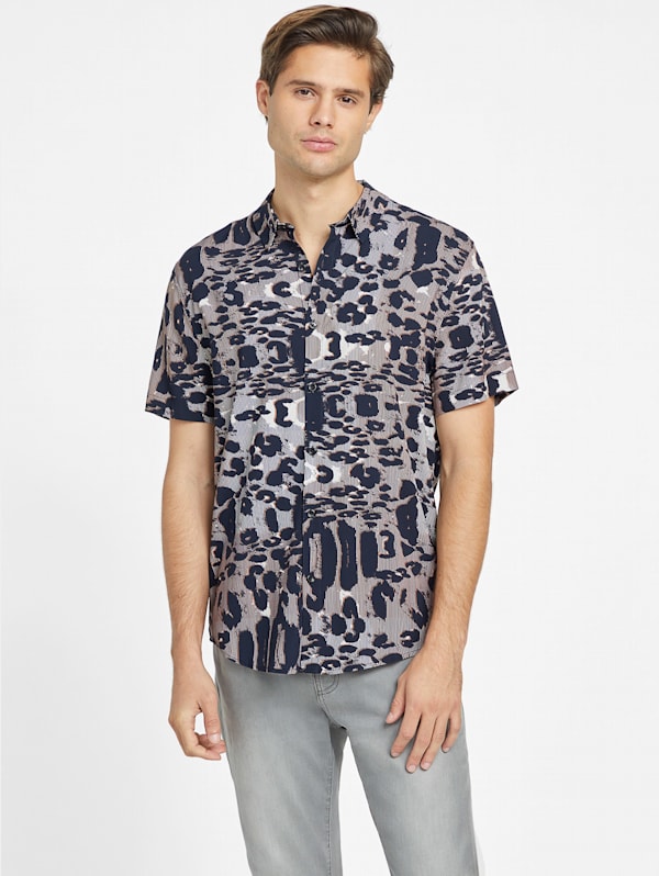 Guess leopard shirt clearance