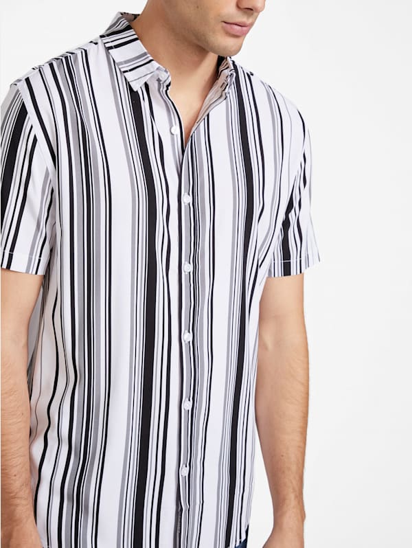 Guess kincaid striped tee on sale