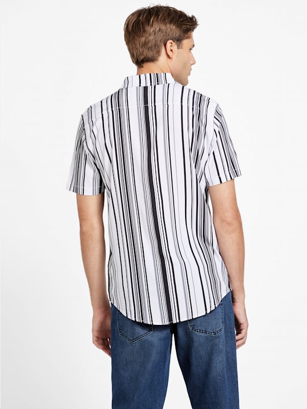 Nuri Striped Short Sleeve Shirt GUESS Factory