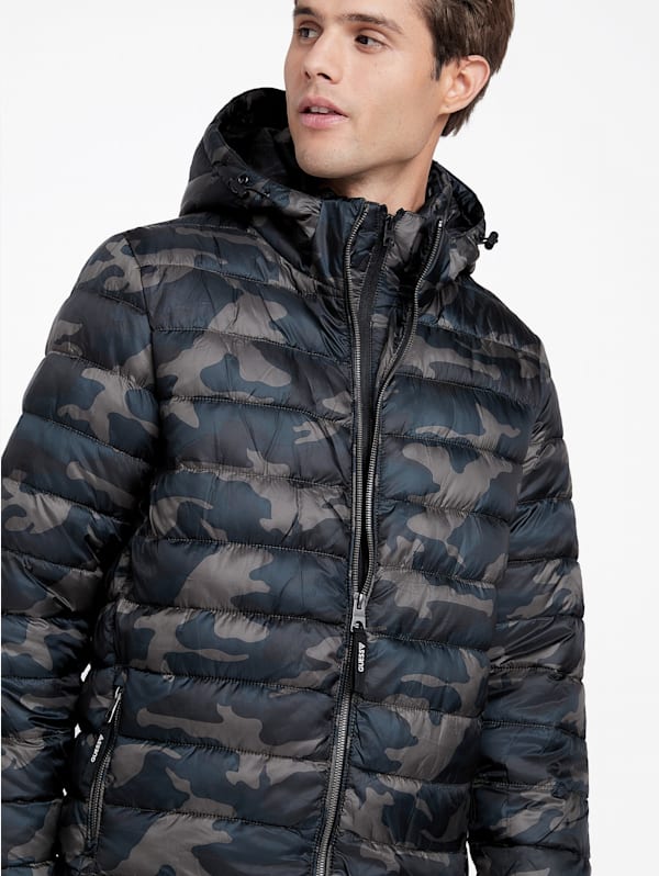 Guess camo jacket sale