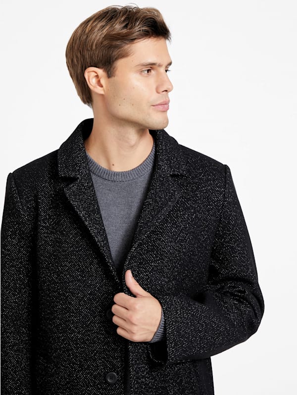 Link Wool Blend Coat GUESS Factory