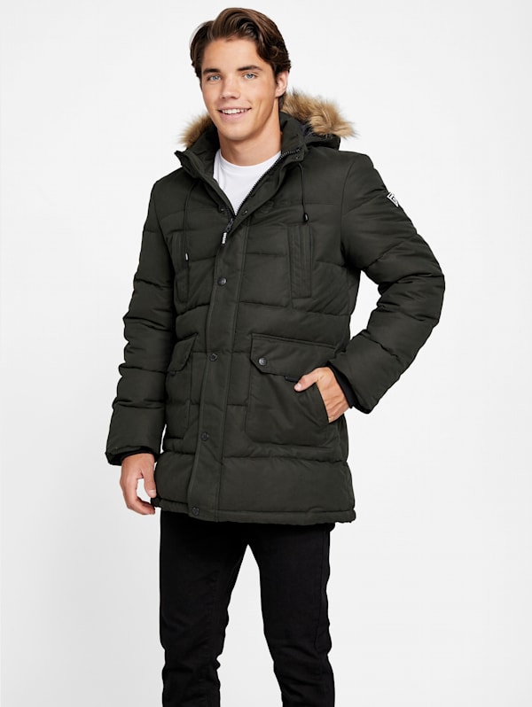 Utility jacket discount with fur