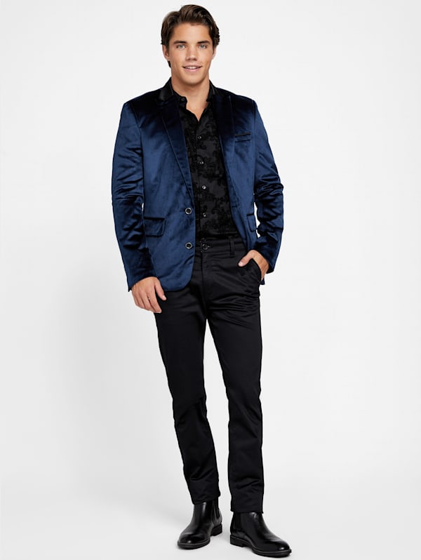 Guess velvet jacket deals