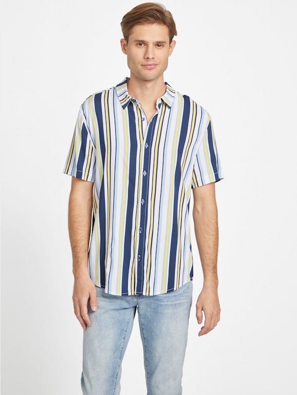 Champ Striped Short Sleeve Shirt GUESS Factory