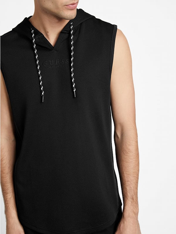 Guess on sale sleeveless hoodie