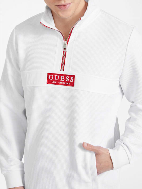 Guess half zip sweater clearance