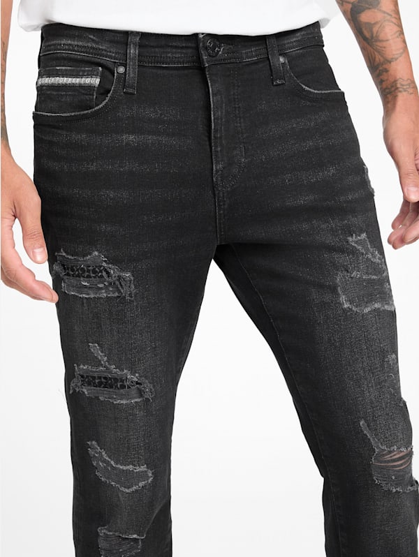 Zaid Destroyed Skinny Jeans | GUESS Factory
