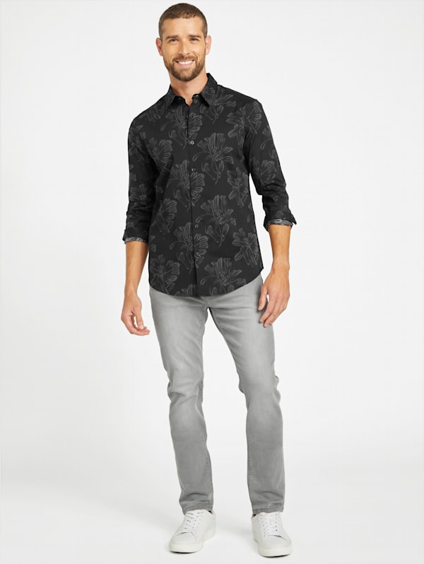 Hanez Long-Sleeve Floral Shirt | GUESS Factory