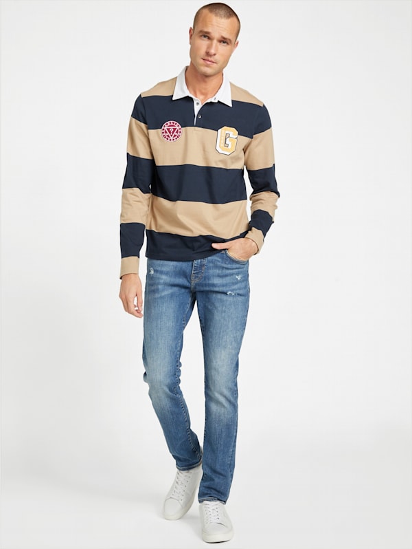 Guess long sleeve polo shirt shop