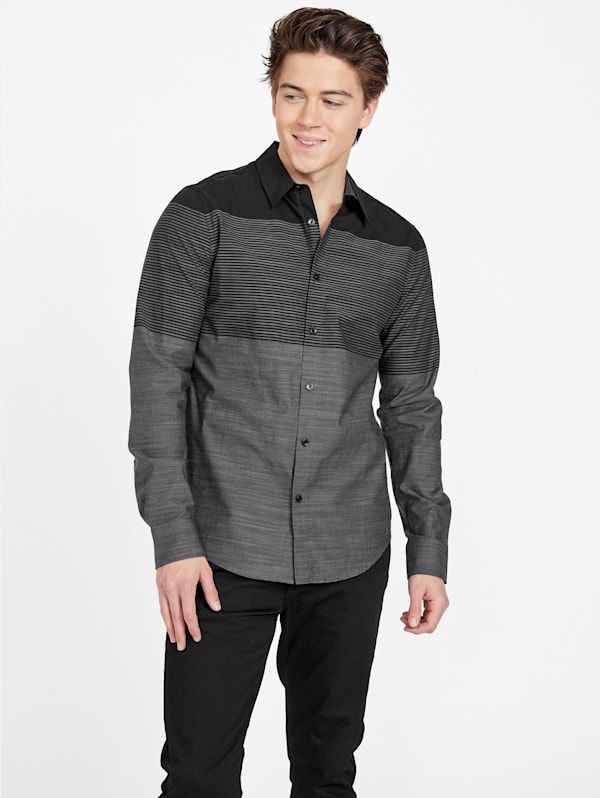 Guess color shop block shirt