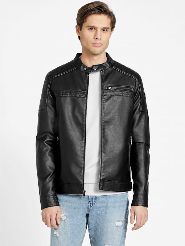 Guess factory top leather jacket