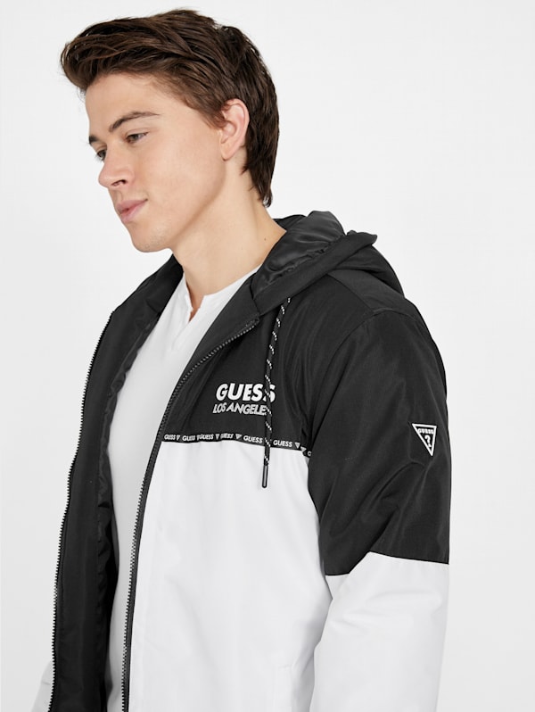 Nigel Color Block Puffer Jacket GUESS Factory