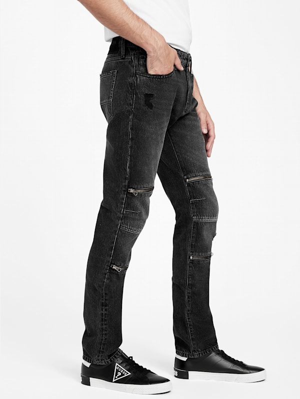 Zara moto jeans online