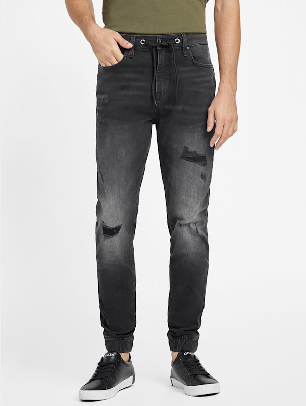 Guess jean joggers discount