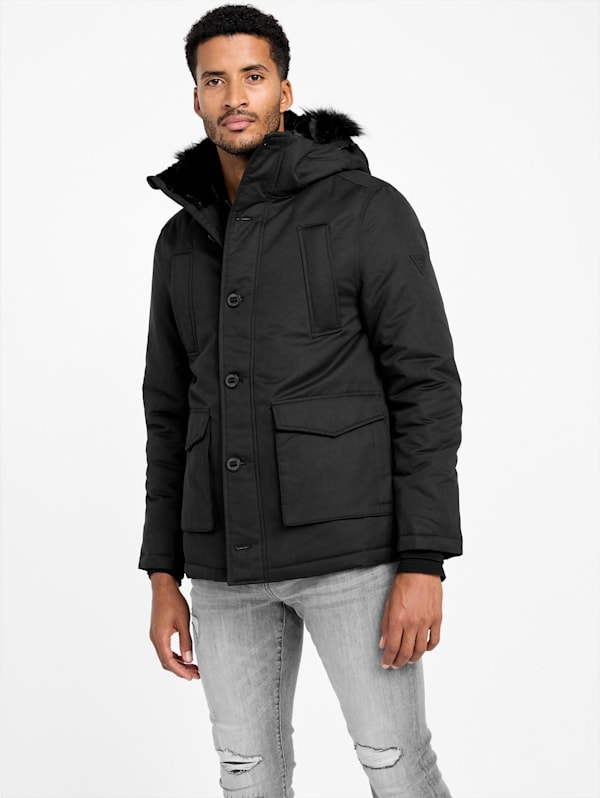 Guess hooded parka deals