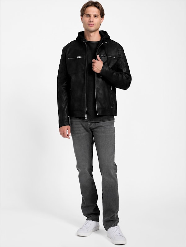 Factory Maxton Faux suede Jacket Black S