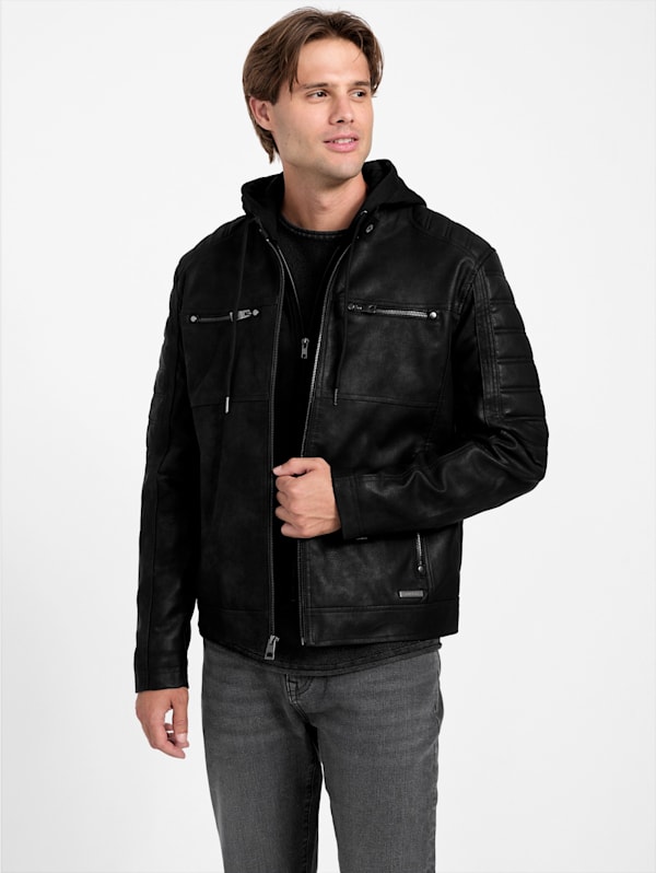 Guess factory leather jacket shop