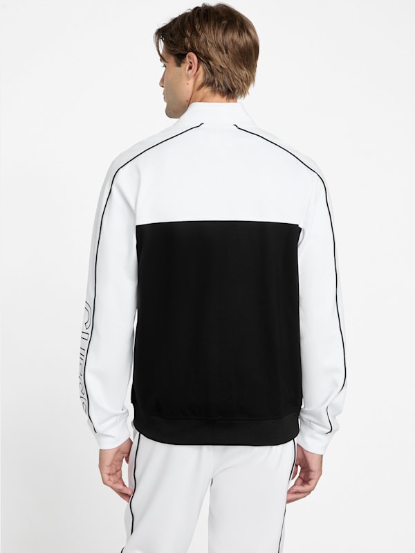 Jose Color-Block Logo Zip Jacket | GUESS Factory