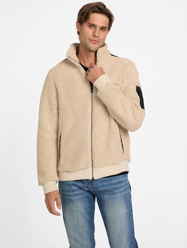 Guess zip up jacket sales