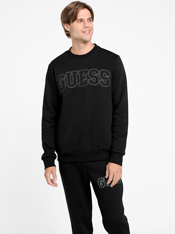 Saul Logo Crewneck Pullover GUESS Factory Ca