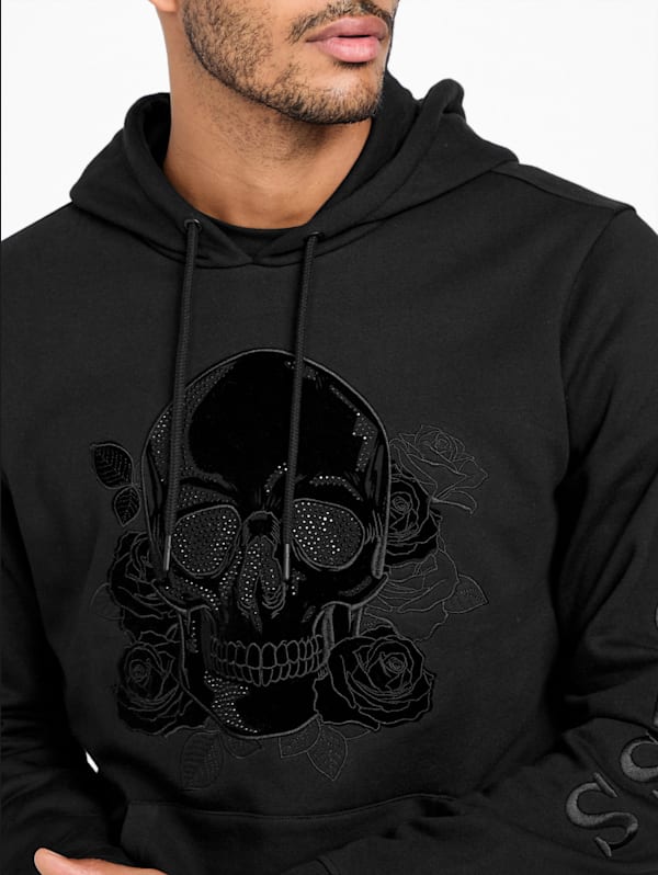 Julio Skull Hoodie | GUESS Factory