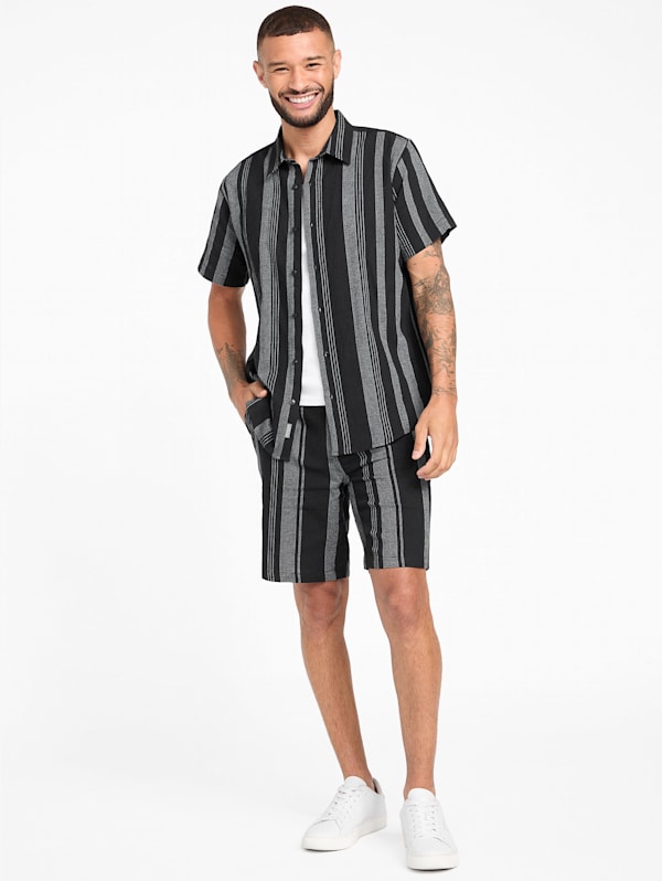 Factory Koven Striped Shorts Black 34