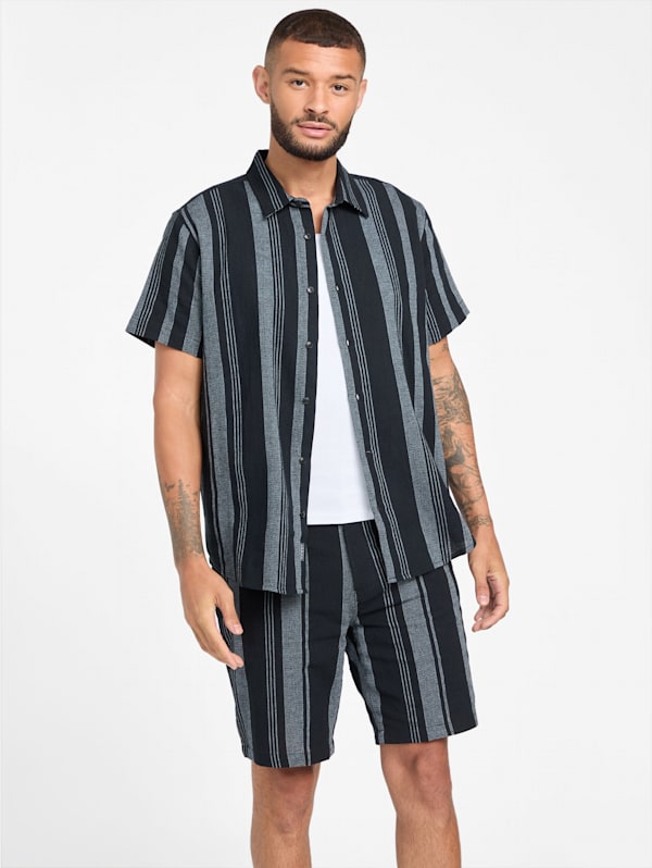 Guess grey striped shirt deals