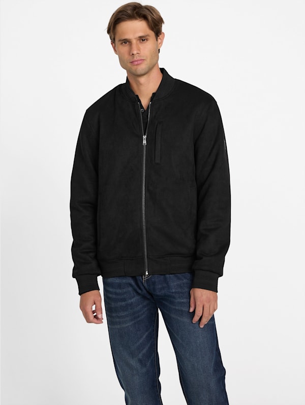 Factory Grover Faux suede Jacket Black XXL