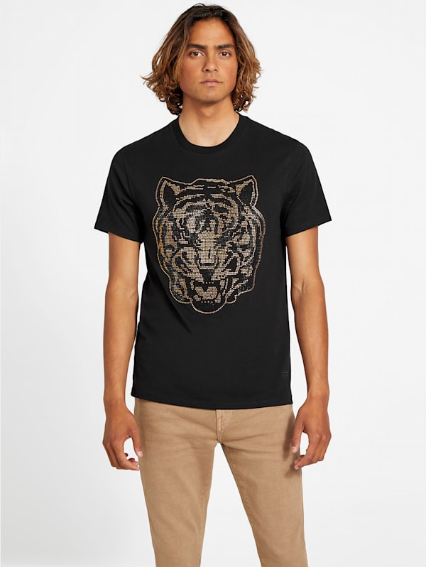 Guess tiger t shirt hot sale