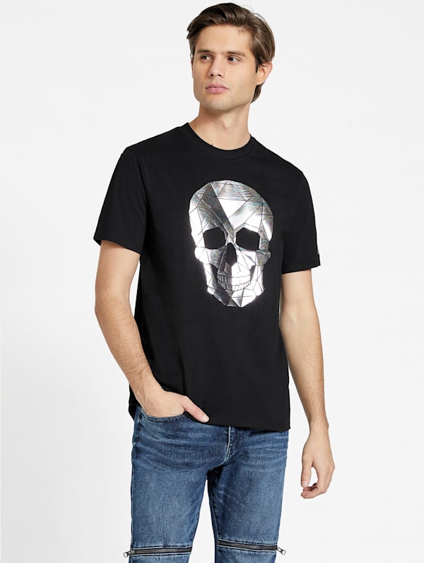 Guess skull shirt discount