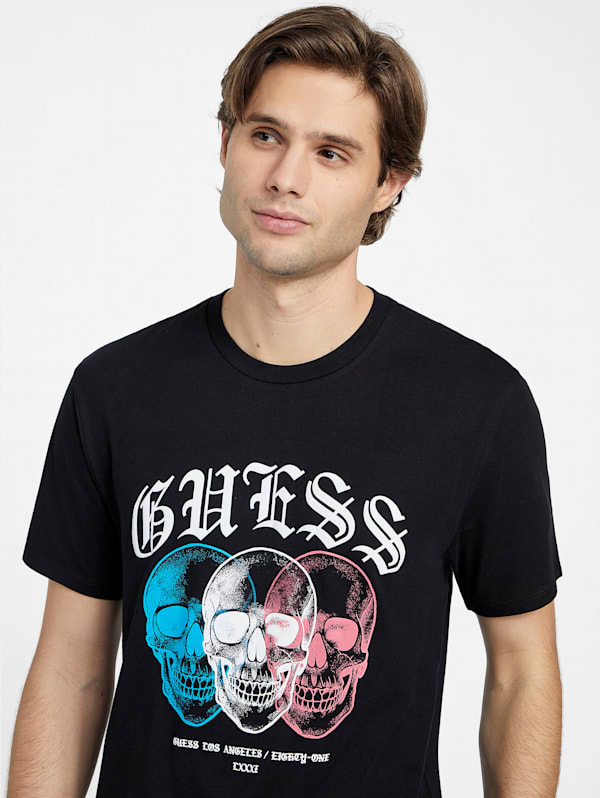 Guess skull t shirt store